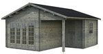 PALMAKO Blockbohlenhaus &raquo;Irene&laquo;, Holz, BxHxT: 564 x 321 x 598 cm (Au&szlig;enma&szlig;e inkl.