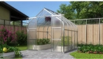 VITAVIA Gew&auml;chshaus, BxHxL: 26,35 x 254,5 x 258 cm - silberfarben