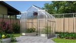 VITAVIA Gew&auml;chshaus, BxHxL: 26,35 x 254,5 x 195 cm - silberfarben