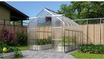 VITAVIA Gew&auml;chshaus, BxHxL: 26,35 x 254,5 x 383 cm - silberfarben
