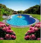 SUMMER FUN Achtformbecken-Set Achtformbeckenset , achtform, BxLxH: 350 x 540 x 120 cm