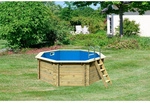 KARIBU Achtformpool &raquo;Var. A&laquo;, braun, 11000 l, BxLxH: 358x350x124 cm