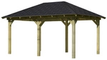 KARIBU Pavillon-Set &raquo;Perida&laquo;, Walmdach, viereckig, BxHxT: 485 x 296 x 345 cm -