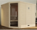 WEKA Ecksauna &raquo;Kemi Eck 2&laquo;, ohne Ofen, BxHxT: 245 x 199 x 195 cm - beige