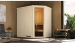 WEKA Elementsauna &raquo;Varberg 1&laquo;, BxHxT: 194 cm x 199 cm x 144 cm - braun
