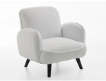 ATLANTIC home collection Loungesessel &raquo;Ben&laquo;, BxHxL: 90 x 83 x 87 cm - weiss