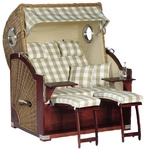 SUNNY SMART Strandkorb &raquo;Rustikal 500 Plus&laquo;, BxHxT: 140 x 160 x 95 cm,