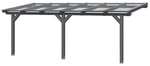 SKANHOLZ Terrassendach &raquo;Bormio&laquo;, 648 x 250 cm (BxT), Leimholz, schiefergrau
