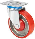 WAGNER SYSTEM Lenkrolle, silberfarben/rot, BxH: 37 x 153 mm, max....