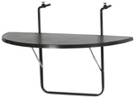Alco Balkonh&auml;ngetisch, mit Alcotop-Tischplatte - schwarz