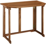 Klapptisch, BxHxT: 90 x 74 x 50 cm, Tischplatte: Eukalyptusholz - beige