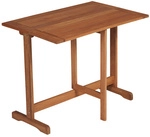 MERXX Klapptisch &raquo;Porto&laquo;, BxHxT: 60 x 72 x 90 cm, Tischplatte: Eukalyptusholz -