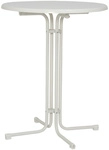 MFG FREIZEITM&Ouml;BEL Stehtisch, &Oslash;xH: 85 x 110 cm, Tischplatte: Sevelit - weiss