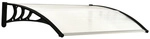 Outsunny Vordach, wei&szlig;, Polycarbonat (PC) - transparent