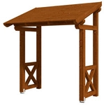 SKANHOLZ Vordach &raquo;Paderborn 4&laquo;, 242 x 156 cm (BxT), nordische Fichte,...