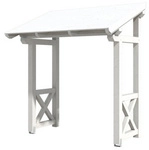 SKANHOLZ Vordach &raquo;Paderborn 4&laquo;, 242 x 156 cm (BxT), nordische Fichte, wei&szlig; -...
