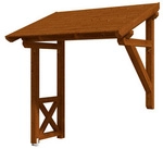 SKANHOLZ Vordach &raquo;Paderborn 3&laquo;, 242 x 156 cm (BxT), nordische Fichte,...