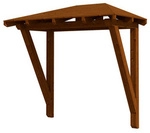 SKANHOLZ Vordach &raquo;Wismar 2&laquo;, 258 x 126 cm (BxT), nordische Fichte, nussbaum -...