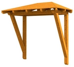 SKANHOLZ Vordach &raquo;Wismar 2&laquo;, 258 x 126 cm (BxT), nordische Fichte, eiche hell -