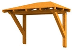 SKANHOLZ Vordach &raquo;Wismar 1&laquo;, 258 x 126 cm (BxT), nordische Fichte, eiche hell -