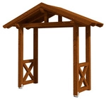 SKANHOLZ Vordach &raquo;Stralsund 4&laquo;, 289 x 116 cm (BxT), nordische Fichte,...