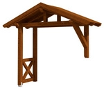 SKANHOLZ Vordach &raquo;Stralsund 3&laquo;, 289 x 116 cm (BxT), nordische Fichte,...