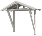 SKANHOLZ Vordach &raquo;Stralsund 2&laquo;, 289 x 116 cm (BxT), nordische Fichte, wei&szlig; -...