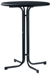SIEGER Stehtisch, mit Mecalit-pro-Tischplatte, &Oslash; x H: 86 x 112 cm - grau