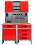 Ondis24 Werkbank, Entdecker 120 cm Rot-Grau