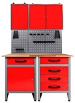 Ondis24 Werkbank, Entdecker 120 cm Rot-Grau