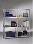 SCHULTE REGALWELT Grundregal mit Anbauregal, HxBxT 180 x 160 x 35 cm, 340 kg...