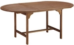 Ausziehtisch, BxHxL: 100 x 74 x 170 cm, Tischplatte: Eukalyptusholz - beige