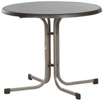 SIEGER Gartentisch, &Oslash;xH: 86 x 72 cm, Tischplatte: Mecalit-pro - braun