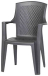 PROGARDEN Stapelsessel &raquo;Eden&laquo;, BxTxH: 60 x 62 x 89 cm, Kunststoff - grau
