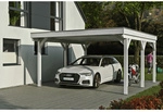 SKANHOLZ Carport &raquo;Grunewald&laquo;, BxT: 427 x 554 cm, Firsth&ouml;he: 251 cm, lasiert -