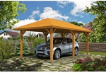 SKANHOLZ Carport &raquo;Taunus&laquo;, BxT: 374 x 656 cm, Firsth&ouml;he: 314 cm, farbbehandelt -