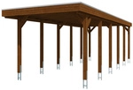 SKANHOLZ Carport &raquo;Friesland&laquo;, BxT: 314 x 860 cm, Firsth&ouml;he: 241 cm, farbbehandelt