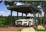 SKANHOLZ Carport &raquo;Friesland Set 5&laquo;, BxT: 314 x 555 cm, Firsth&ouml;he: 241 cm, lasiert