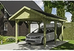SKANHOLZ Carport &raquo;Wallgau&laquo;, BxT: 380 x 500 cm, Firsth&ouml;he: 313 cm, impr&auml;gniert -