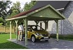 SKANHOLZ Carport &raquo;Wallgau&laquo;, BxT: 430 x 500 cm, Firsth&ouml;he: 326 cm, impr&auml;gniert -