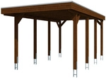 SKANHOLZ Carport &raquo;Friesland&laquo;, BxT: 314 x 555 cm, Firsth&ouml;he: 241 cm, farbbehandelt