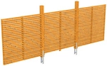 SKANHOLZ R&uuml;ckwand, Breite: 550 cm, eiche hell