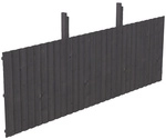 SKANHOLZ R&uuml;ckwand, B x H: 78,5 x 180 cm, Holz, Farbe: schiefergrau