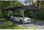 SKANHOLZ Carport &raquo;Fichtelberg&laquo;, BxT: 317 x 808 cm, Firsth&ouml;he: 303 cm, lasiert -