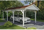SKANHOLZ Carport &raquo;Fichtelberg&laquo;, BxT: 317 x 808 cm, Firsth&ouml;he: 303 cm, lasiert -
