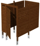 SKANHOLZ Br&uuml;stung, Breite: 275 cm, nussbaum