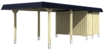 SKANHOLZ Carport &raquo;Wendland&laquo;, BxT: 362 x 870 cm, Firsth&ouml;he: 243 cm, farbbehandelt -