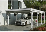 SKANHOLZ Carport &raquo;Grunewald&laquo;, BxT: 427 x 796 cm, Firsth&ouml;he: 251 cm, lasiert -