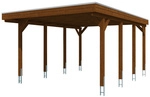 SKANHOLZ Carport &raquo;Friesland&laquo;, BxT: 397 x 555 cm, Firsth&ouml;he: 241 cm,...