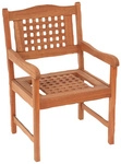 MERXX Gartensessel &raquo;Lima&laquo;, BxHxT: 58 x 90 x 58 cm, Eukalyptusholz - beige